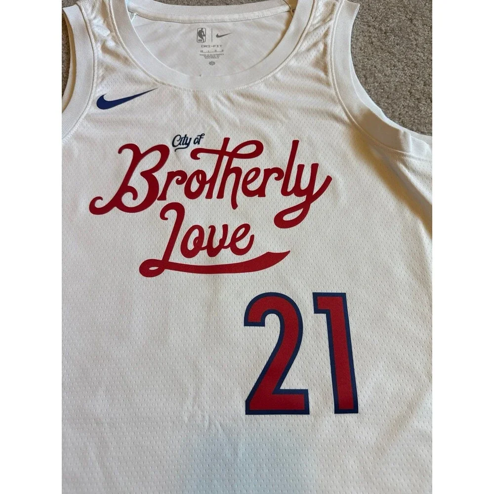 Joel Embiid Philadelphia 76ers Nike Men’s Basketball Jersey Size Large